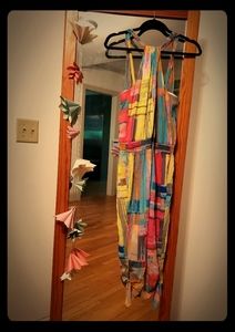 Trina Turk colorful romper, worn twice